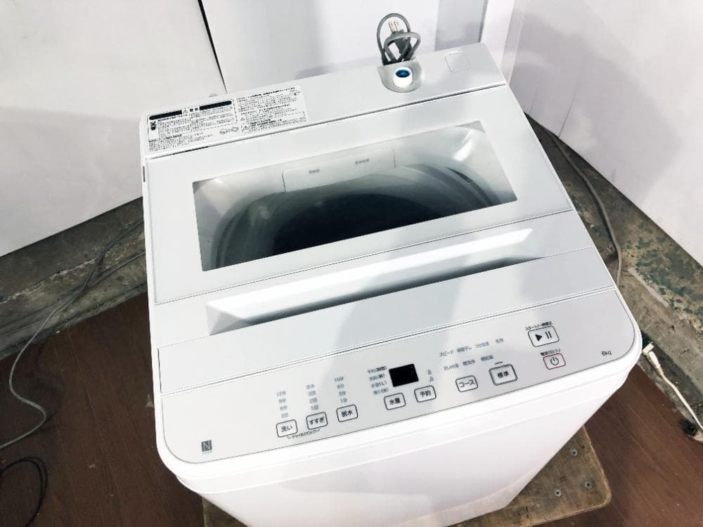 ★25年製★ニトリ 6kg 洗濯機【NT60T1WH】FXWJ