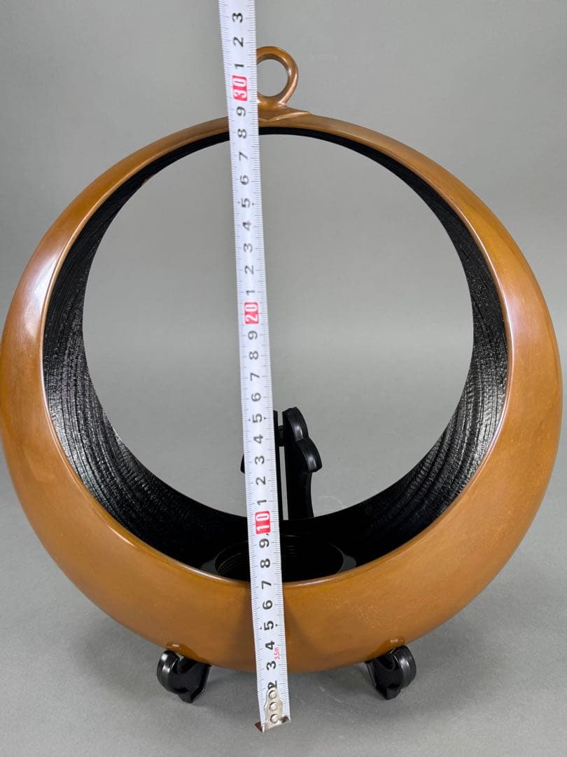 いけばな　池坊　満月唐銅吊花器　古流　草月流　小原流　花瓶　華道具　未使用