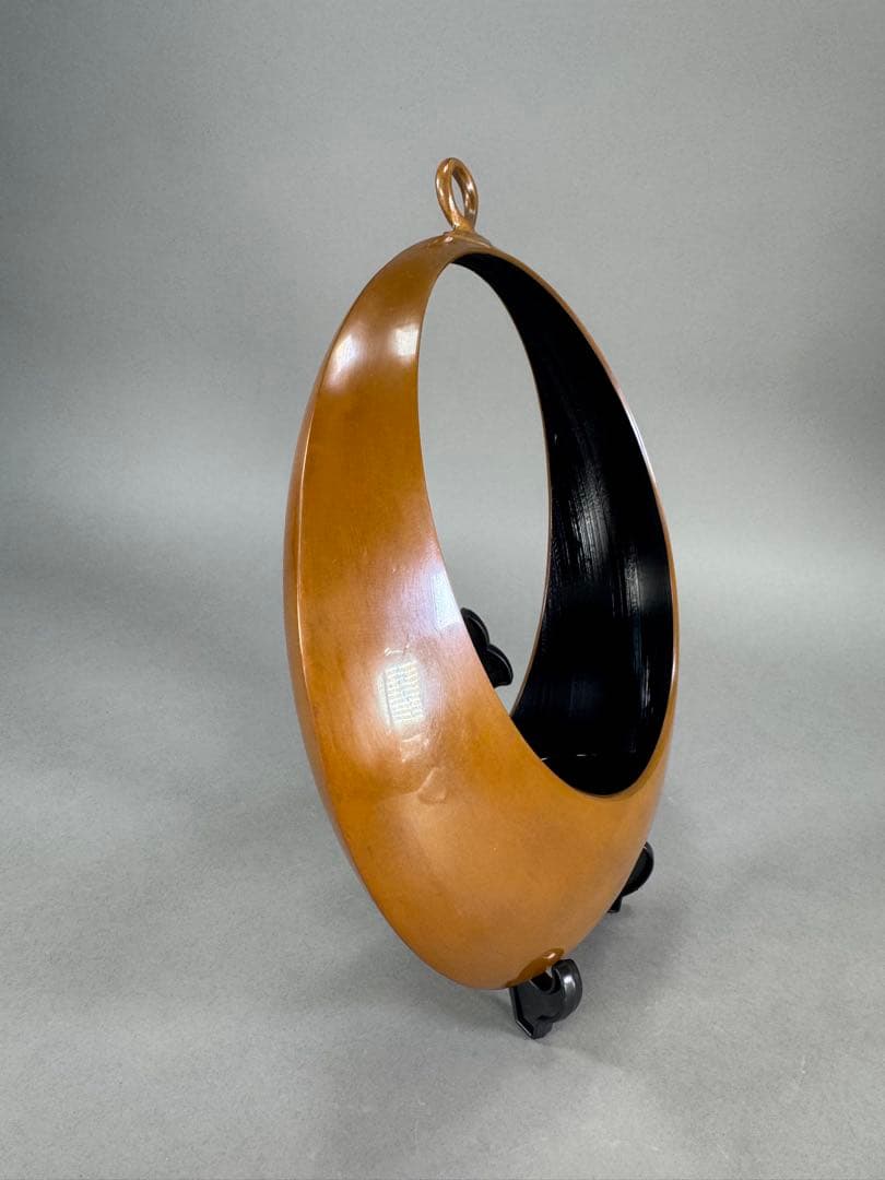 いけばな　池坊　満月唐銅吊花器　古流　草月流　小原流　花瓶　華道具　未使用