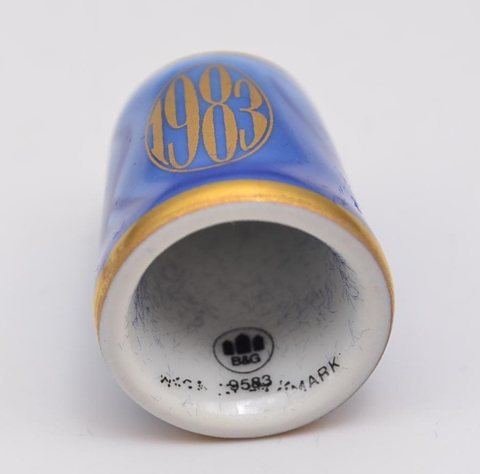 指ぬき　シンブル　６個セット　箱付き　B＆G：ロイヤルコペンハーゲン　デンマーク