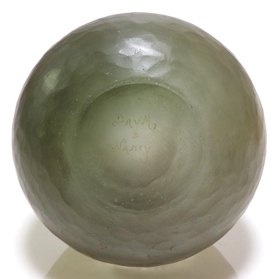 ドーム・ナンシー 1903年 動物の群れ 風景 花瓶 円形 壺 アンティーク