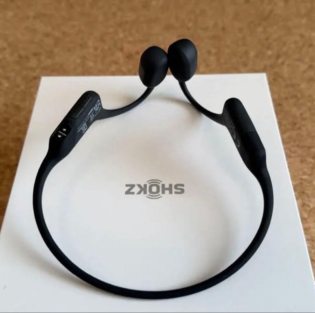【美品】SHOKZ 骨伝導イヤホン OPENRUN MINI Black 黒