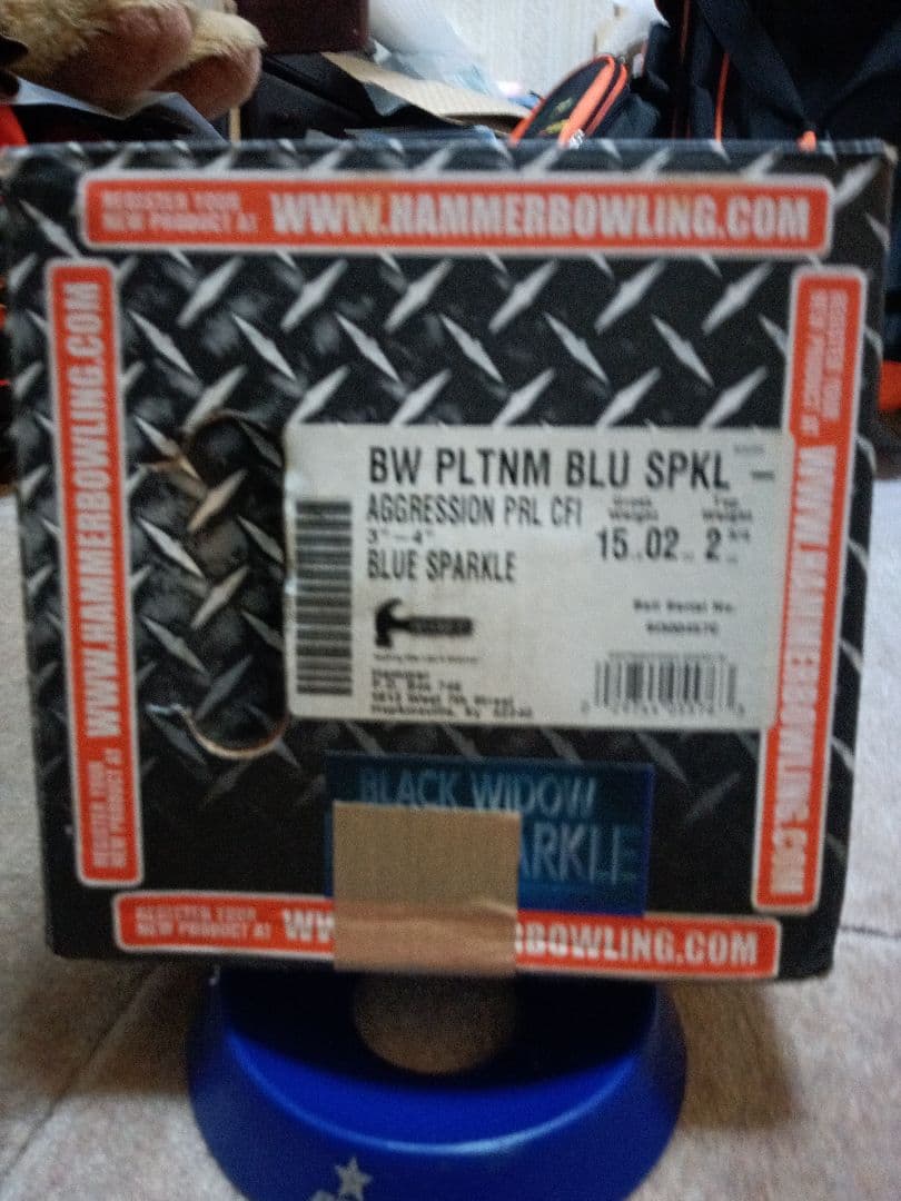 ハンマー社 ブラックウィドー・ブルーwithスパークル １５ポンド２オンス