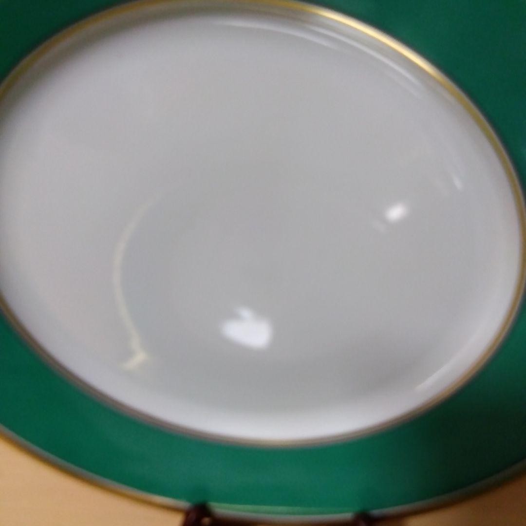未使用品 Richard Ginori ジノリ インペログリーン　25cm ペア