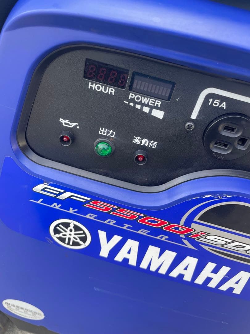 YAMAHA EF5500iSDE 発電機インバーター式 アワーメーター19時間