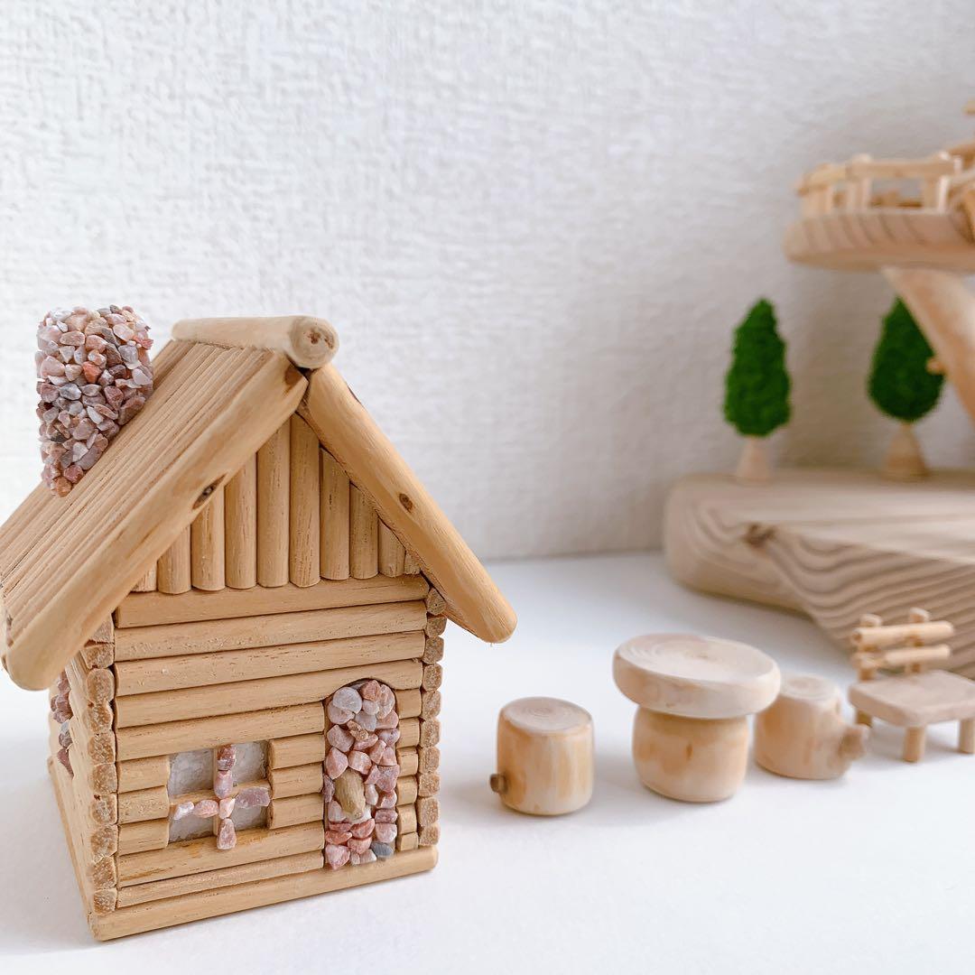 木製　ツリーハウス 白木