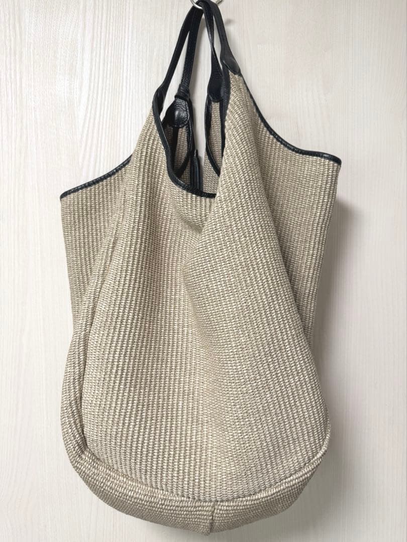 【ひーちゃんさん専用】【MARCO MASI 】ビッグトートバッグ かごバッグ