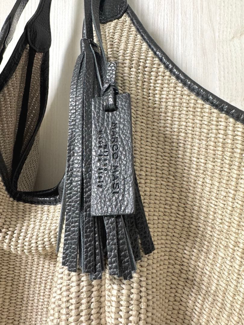 【ひーちゃんさん専用】【MARCO MASI 】ビッグトートバッグ かごバッグ