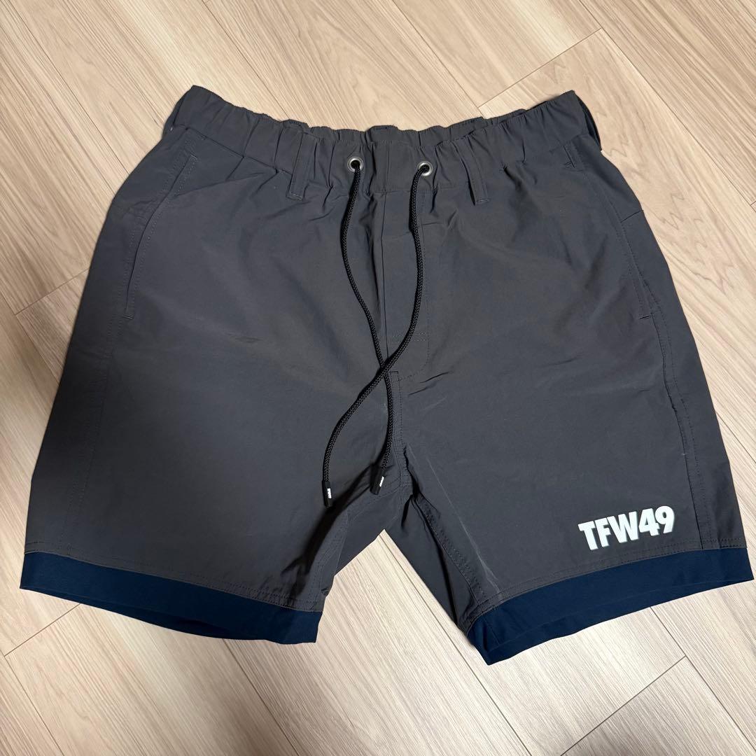 TFW49 NYLON PANTS ブラック&グレー　2枚セット