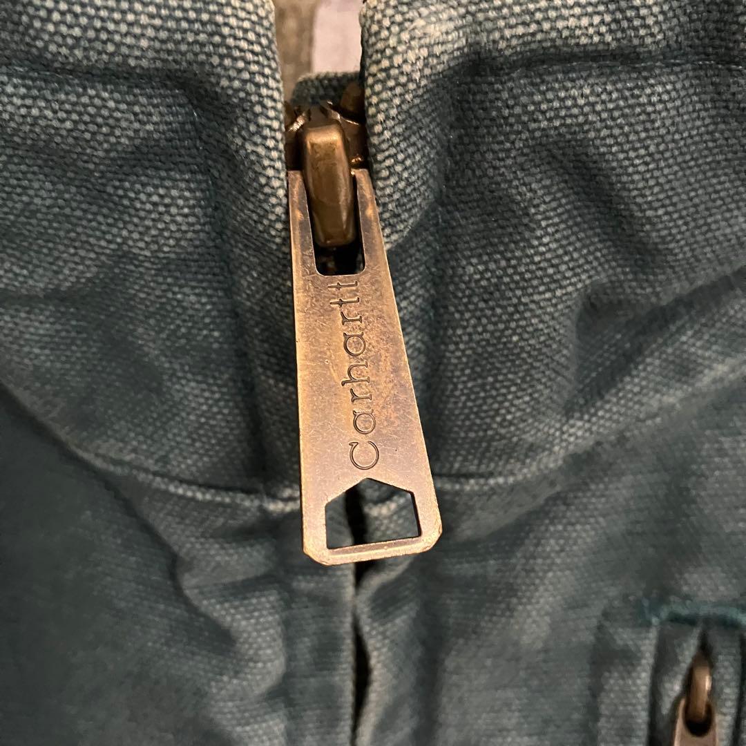 90s Carhartt カーハート　ダックベスト 裏ボア　フェードブルー