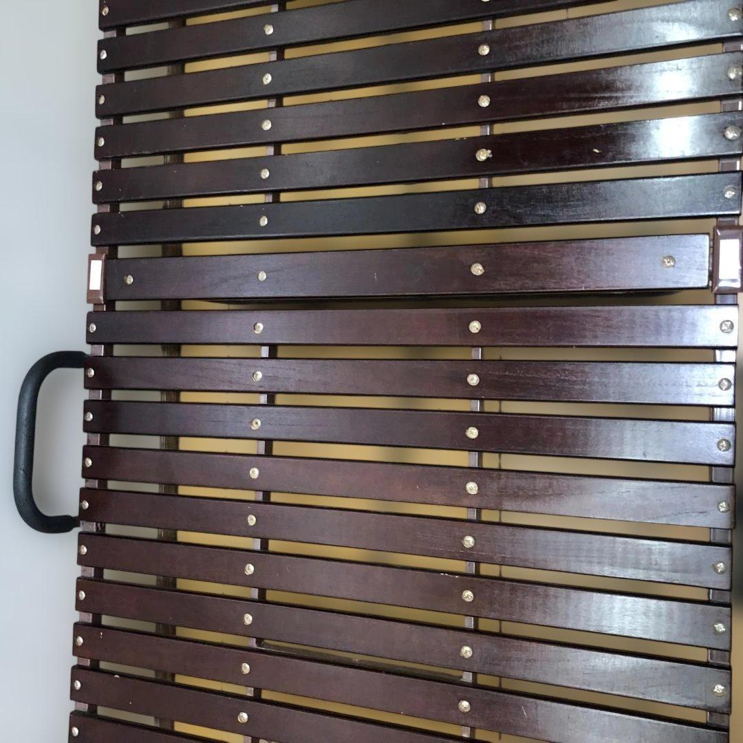 送料無料 折りたたみベッド 木製すのこ シングル相当 キャスター付 251214