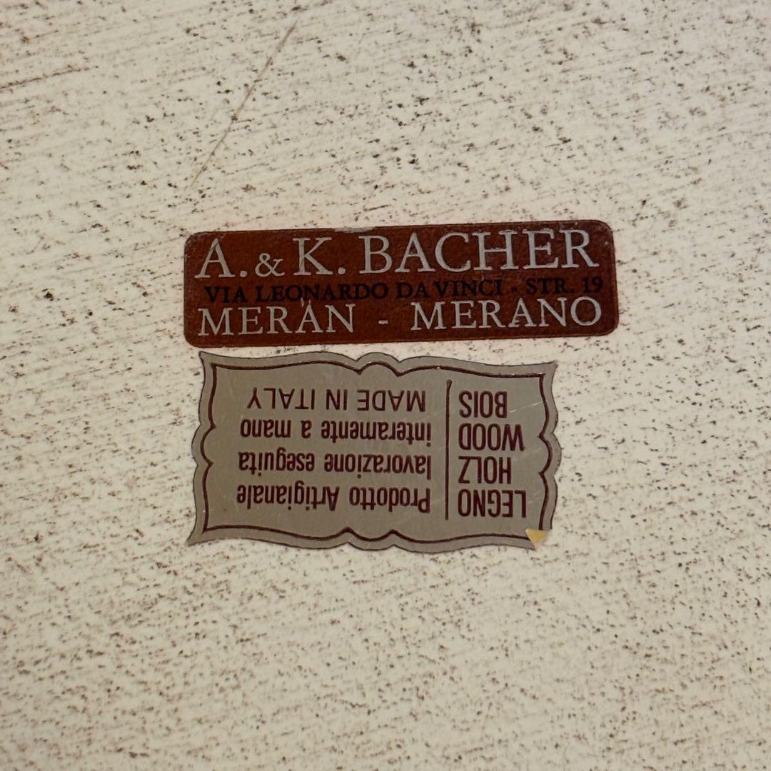 【イタリア】すみれ 木製 トレイ シャビーシック ヴィンテージストック 花リム