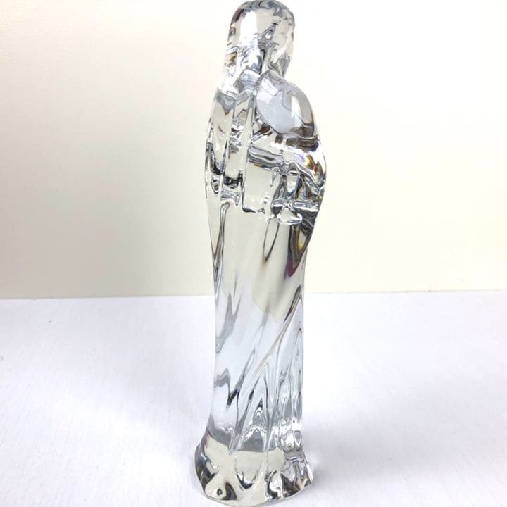 バカラ Baccarat クリスタル オブジェ 聖母子 美品　ボックス　マリア