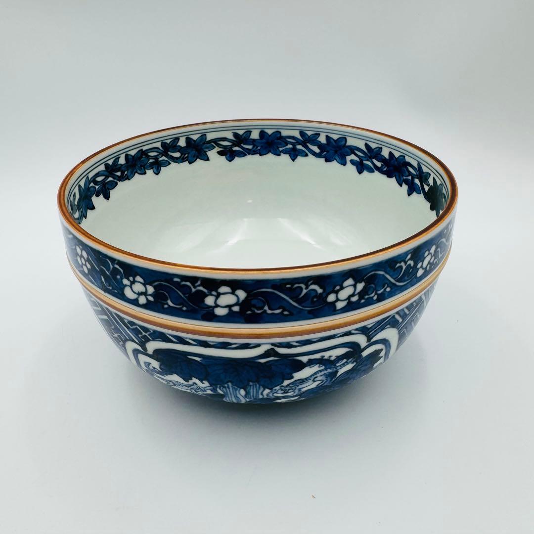 【清閑寺　杉田祥平　祥端面取花鳥山水画　鉢】料亭　割烹　食器