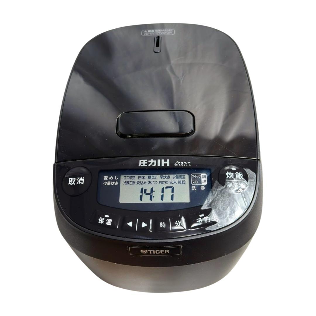 美品　TIGER 圧力IH炊飯器 JPV-C100 ブラック　5.5合 24年製