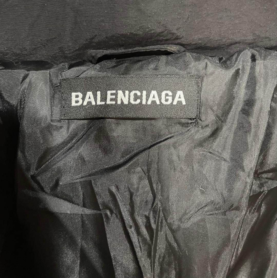 balenciaga サッカー ベンチコート 黒/白 XLサイズ