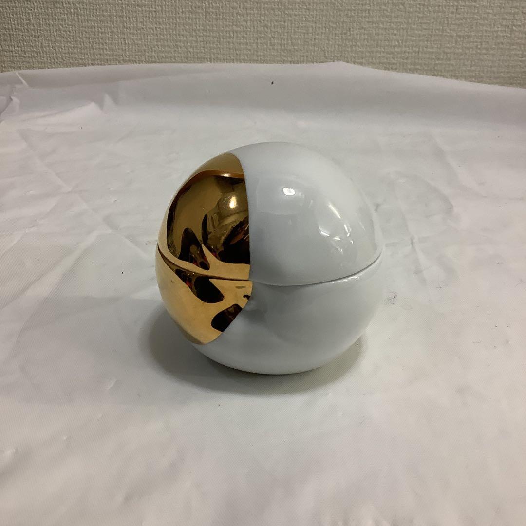 7885⑥マイセン　りんご型　小物入れ