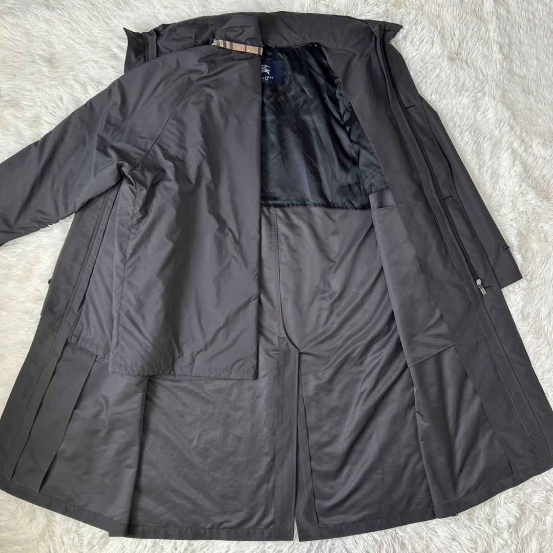 【極美品/LL】バーバリーロンドン モッズコート ライナー付 フード ベージュ