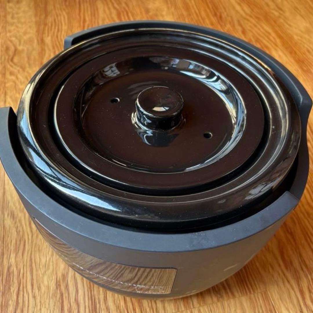 長谷園×siroca かまどさん電気 土鍋炊飯器 3合 美品 中古