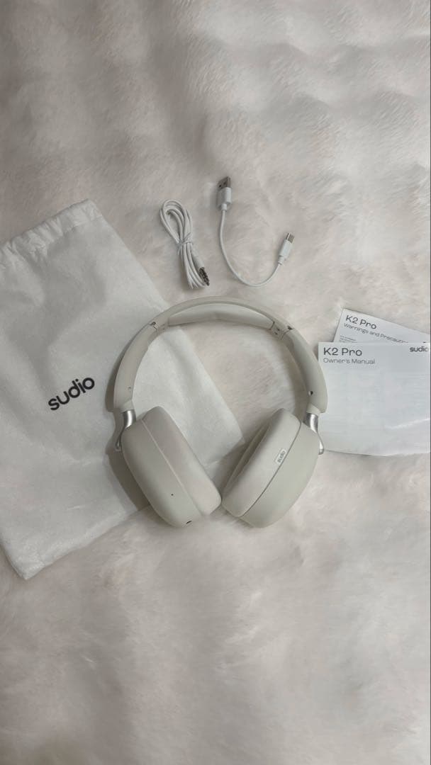 sudio K2 Pro ワイヤレスヘッドホン ホワイト