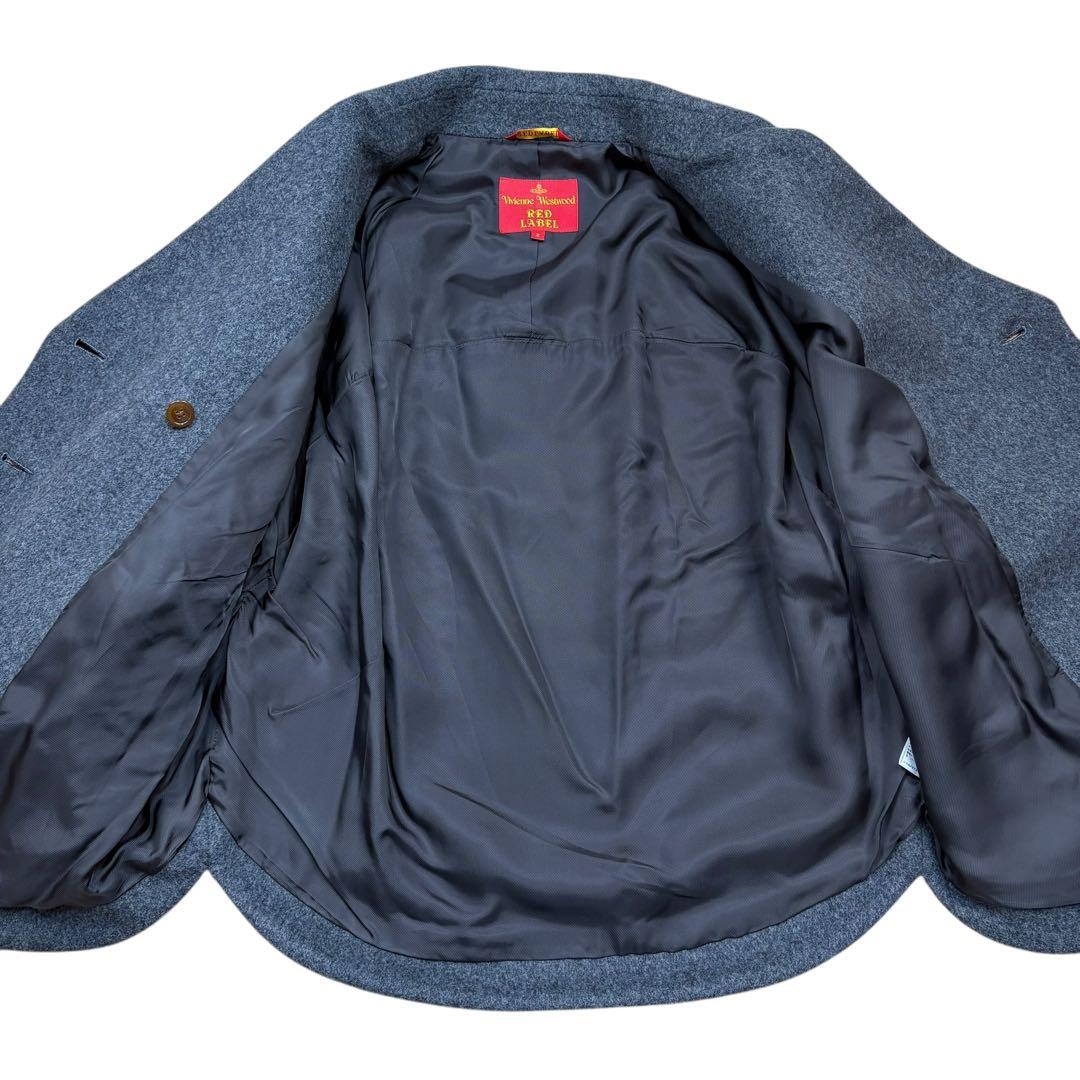 極美品 ヴィヴィアンウエストウッドレッドレーベル ウールコート 変形襟 サイズ2