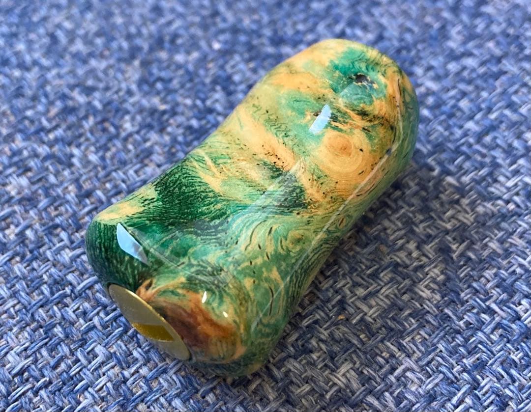 わたらせ樹脂工房製スタビライズドウッドノブ　シマノ用左