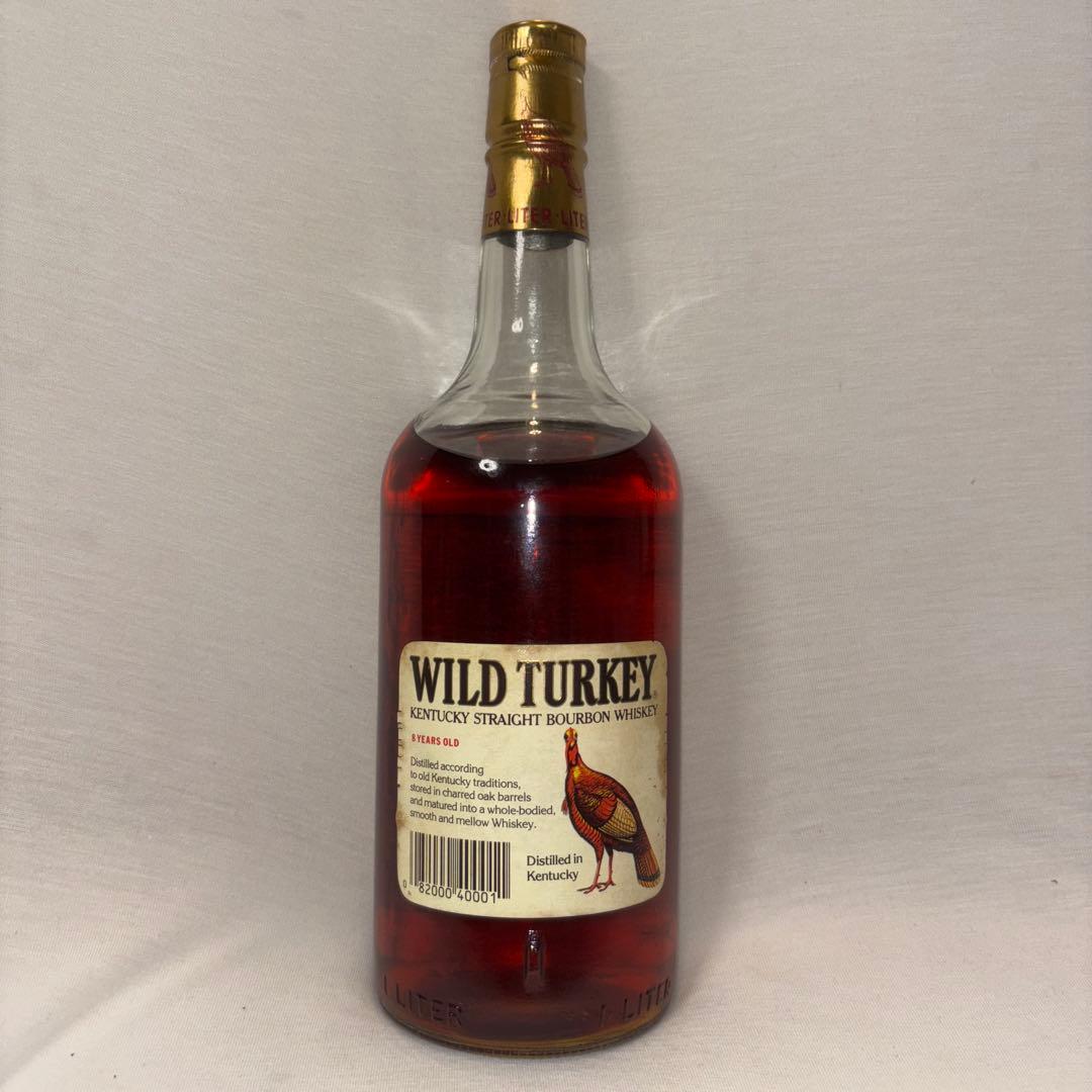 ワイルドターキー 旧ラベル 正面 8年 1000ml 50.5% 101プルーフ