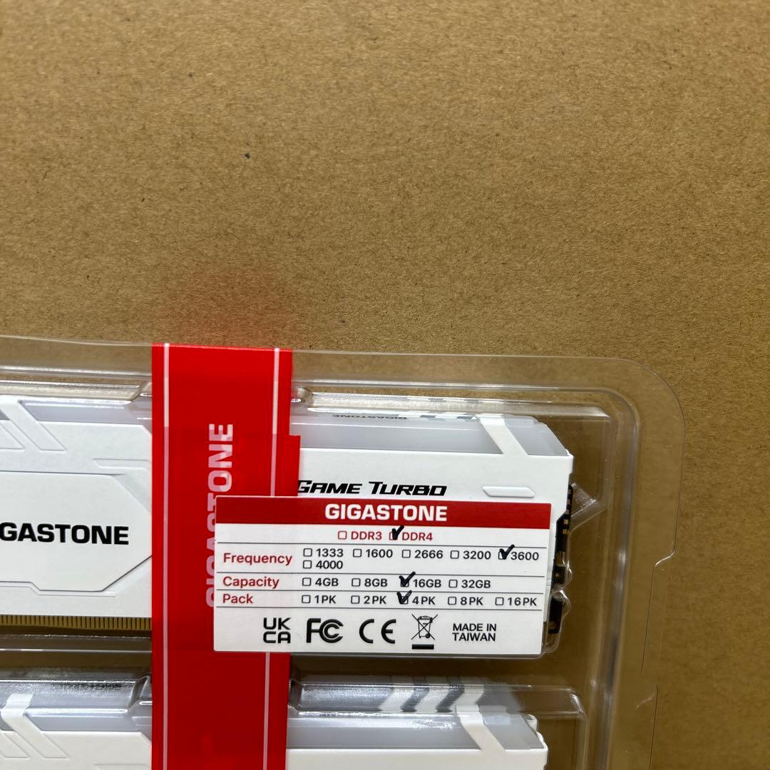 GIGASTONE Game TURBO 16GBx4枚　DDR4