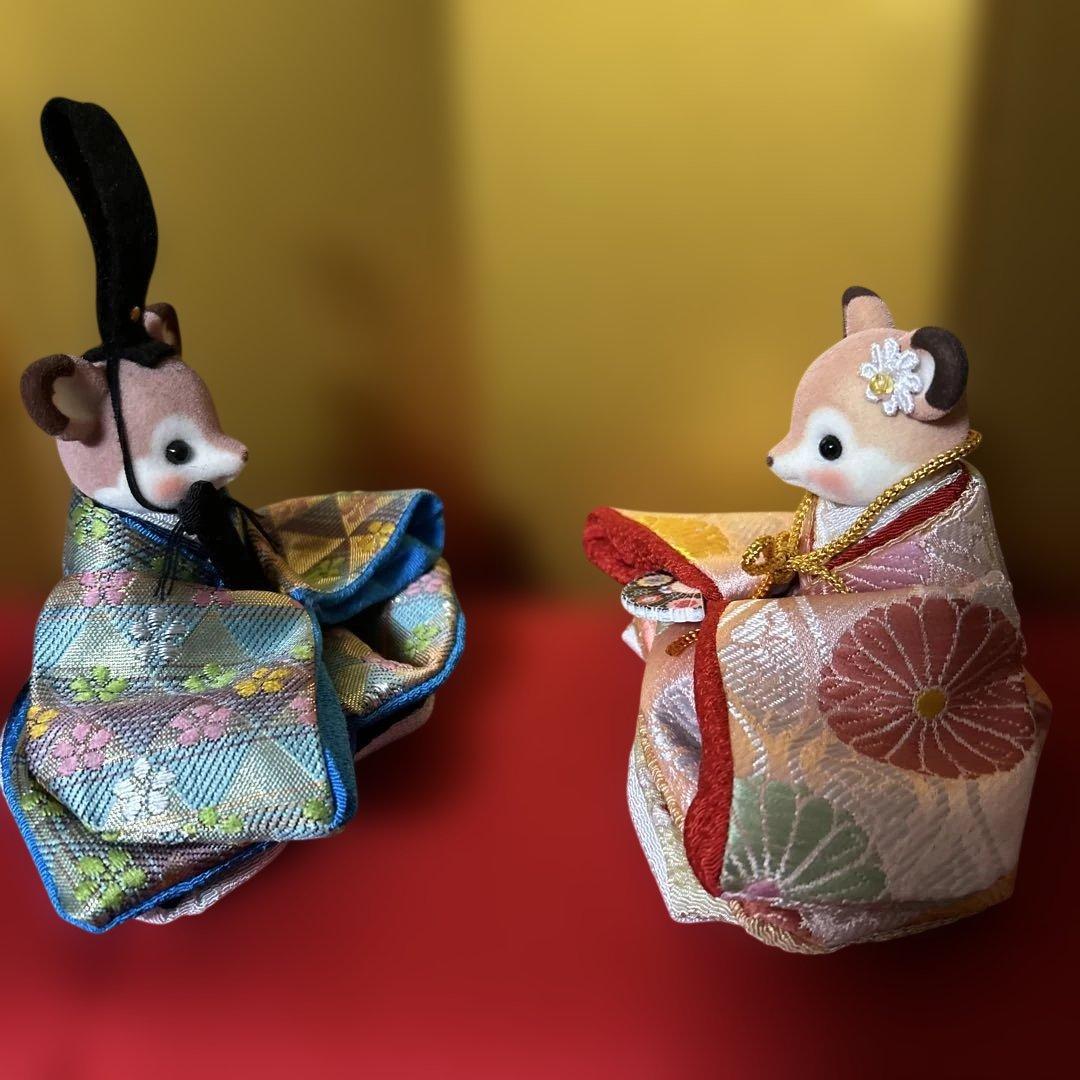シルバニア　シカのお内裏お雛様