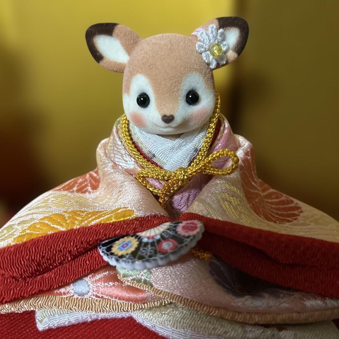 シルバニア　シカのお内裏お雛様