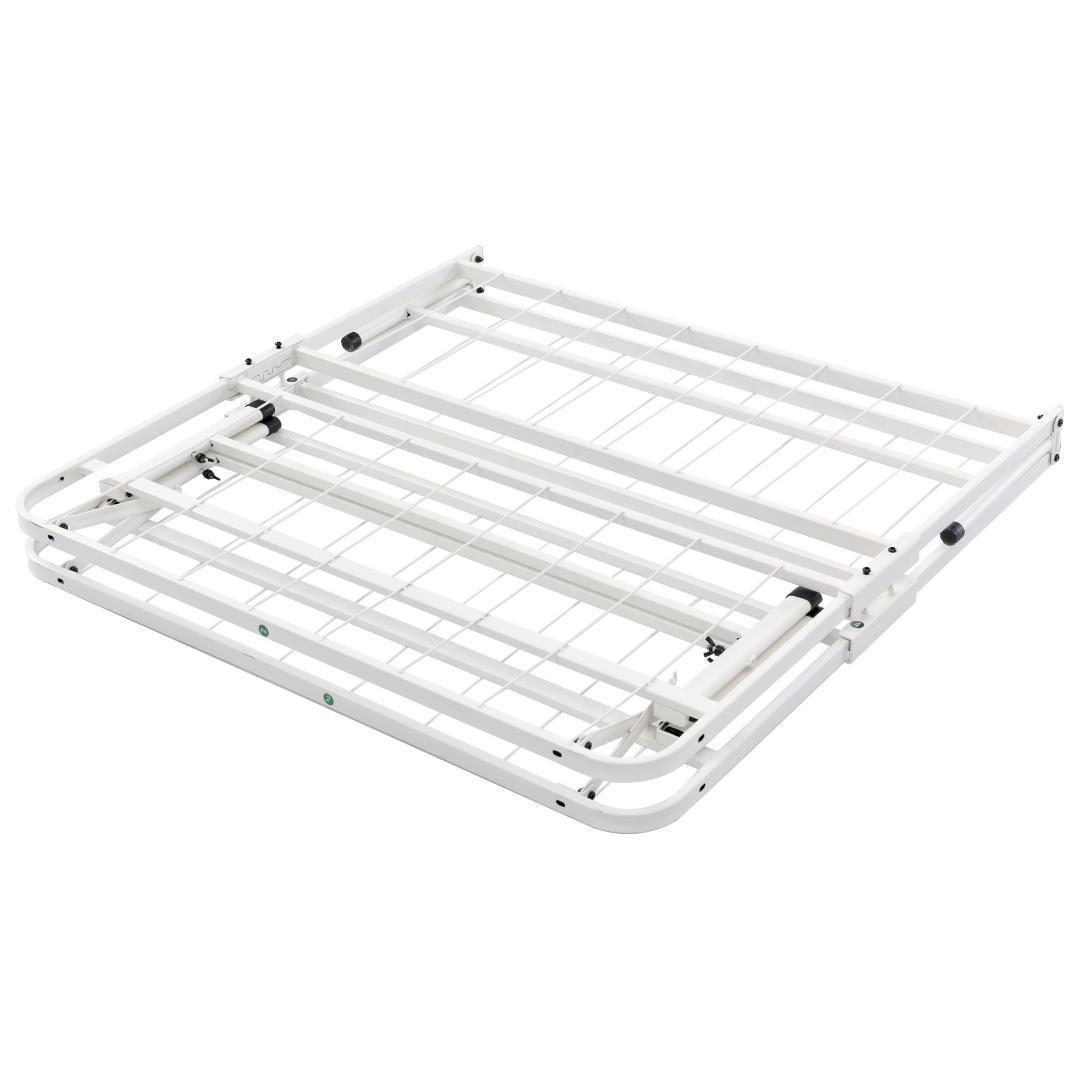 パイプベッド折りたたみベッドシングルベッド下収納シングルベッド耐荷重200kg