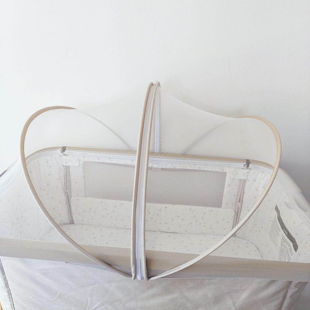 【極美品】大人気カラー　ベージュ　HZDMJ ベビーベッド