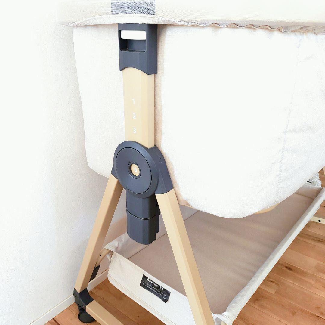 【極美品】大人気カラー　ベージュ　HZDMJ ベビーベッド