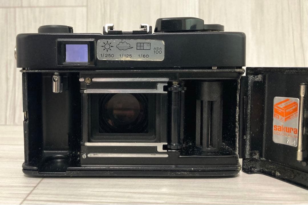 『動作確認済み』Konica C35 FD ブラックボディ フィルムカメラ