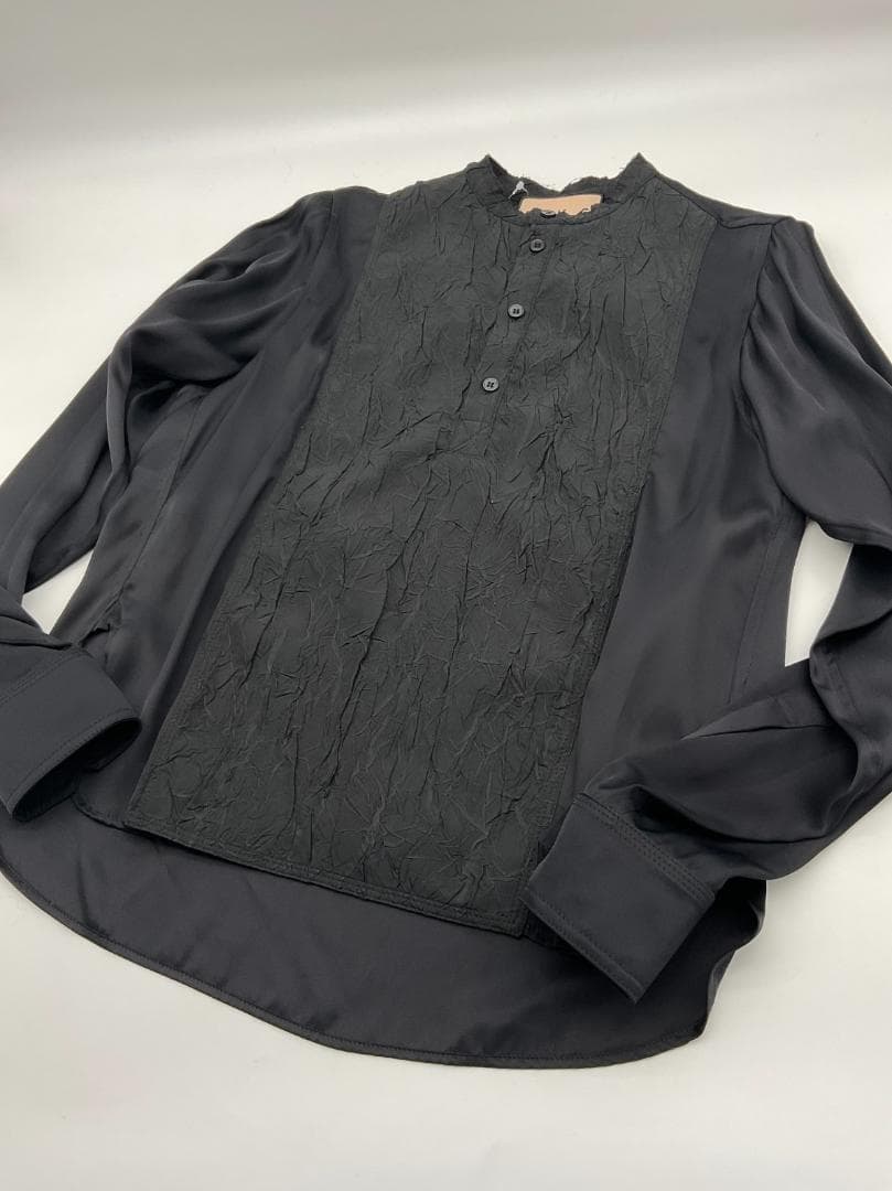 【新品】Plan C 身頃切り替えレーヨンシャツ 38