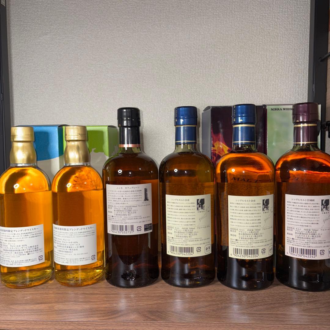 ニッカウイスキー 6本セット