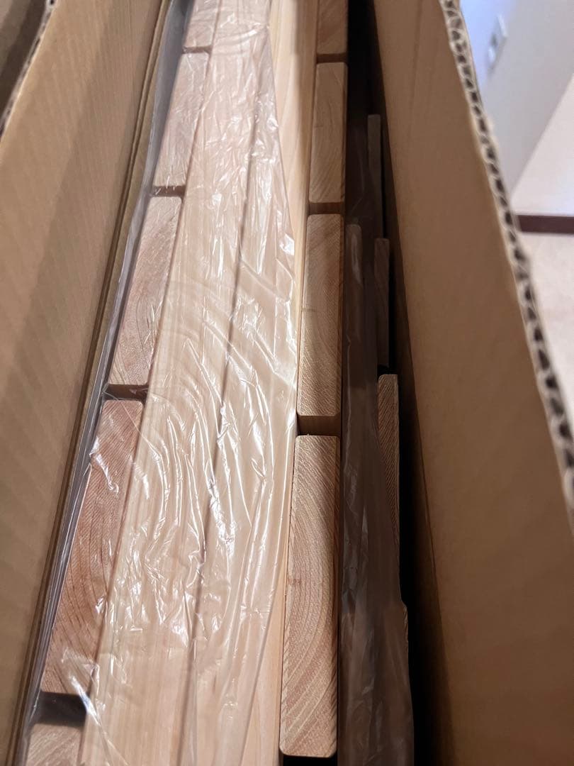 未使用‼️ 炭八付き HINOKIAN すのこベッド シングルサイズ