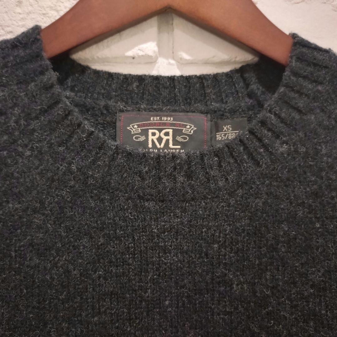 【美品】RRL WOOL CREWNECK LAMBWOOL SWEATER