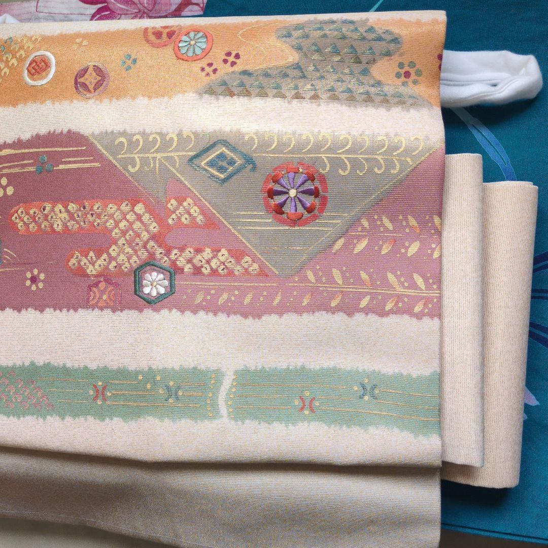 お太鼓　作り帯　ワンタッチ作り帯　　正絹