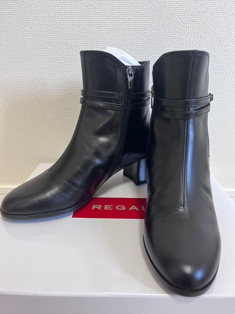 新品未使用　REGAL ブラック サイドゴアブーツ　リーガル