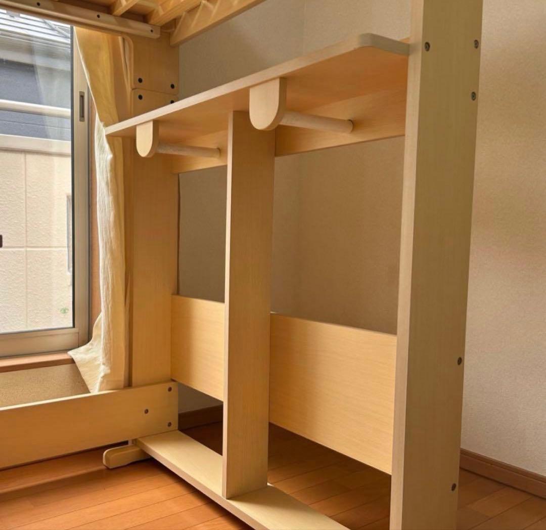 ロフトベッド デスク付き システムベッド　ネイビー　コイズミ学習デスク　椅子付き