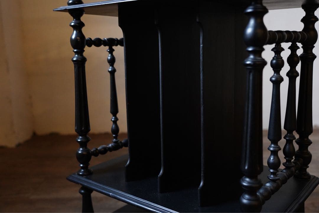 アンティーク　フランス　ナポレオン　ミュージックシェルフ　レコード　棚