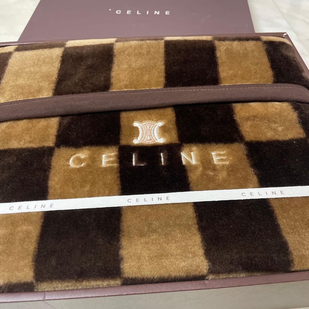 CELINE チェック柄　毛布
