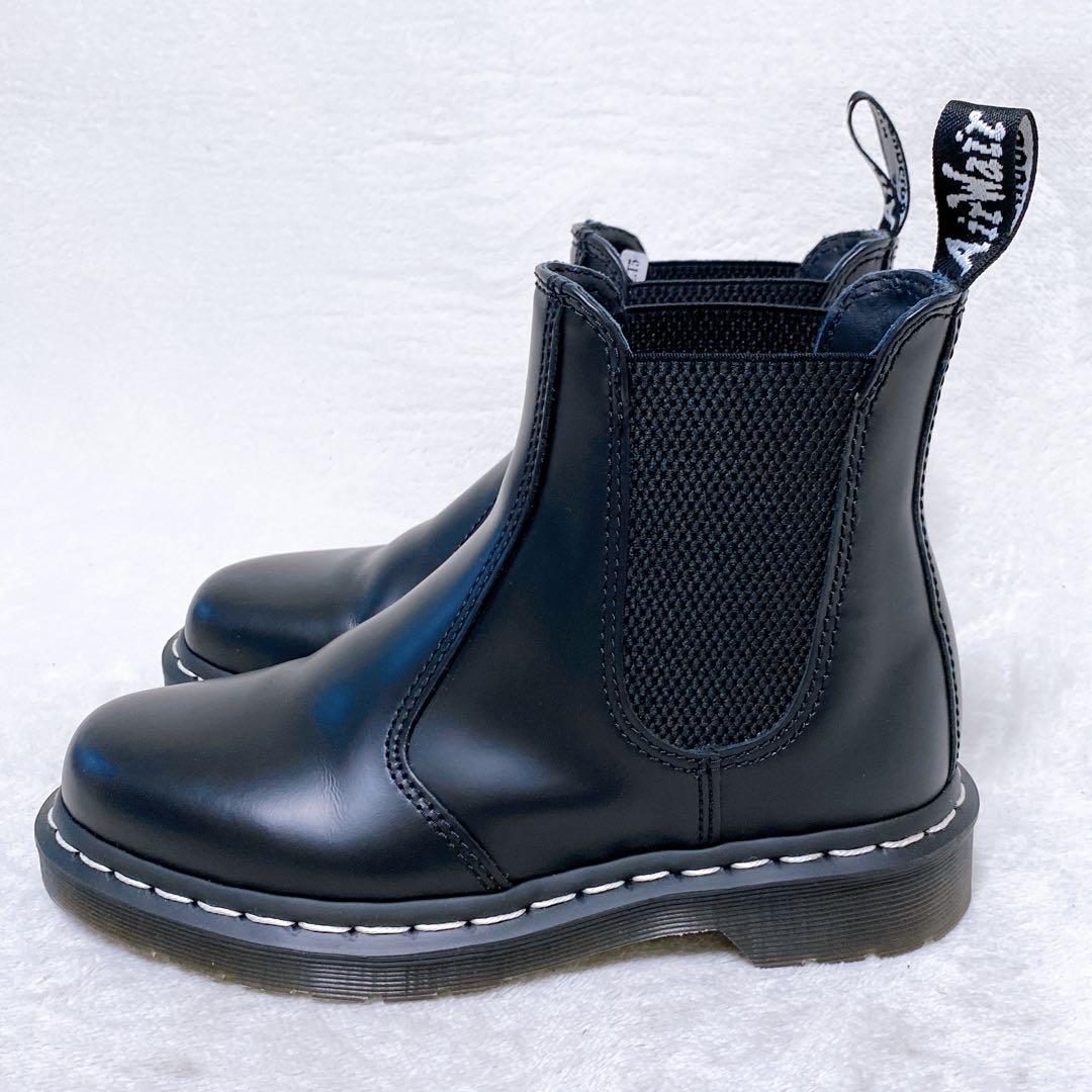 美品　ドクターマーチン　サイドゴアブーツ　限定品2976WS　UK3　モノクロ