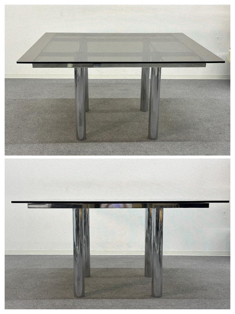 希少70'sヴィンテージ■Knoll■アンドレ・スカルパ　ガラステーブル　モダン