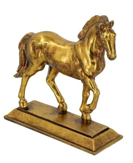 置物 馬 ゴールド クラシック サラブレッド 午年 アンティーク 85611HS