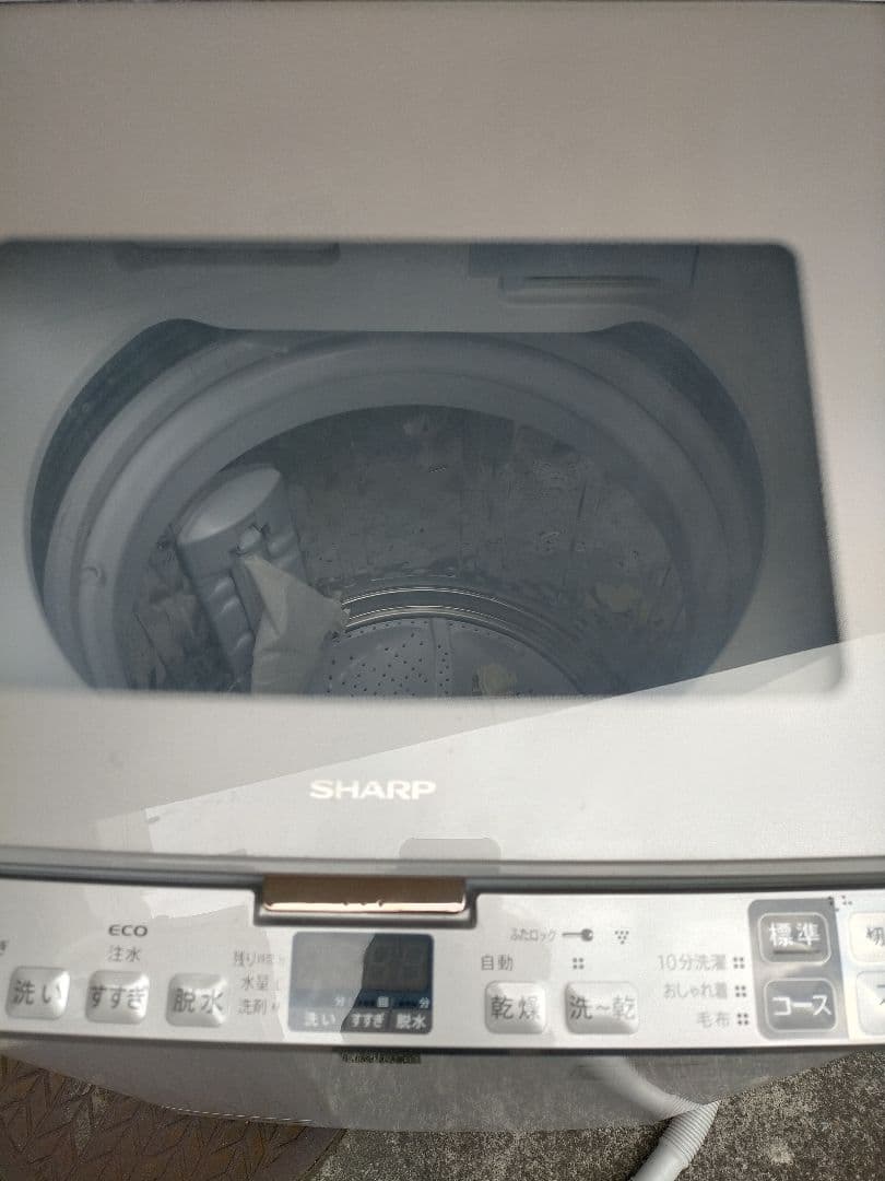 送料無料　SHARP縦型洗濯乾燥機　ES-PH8C-N
