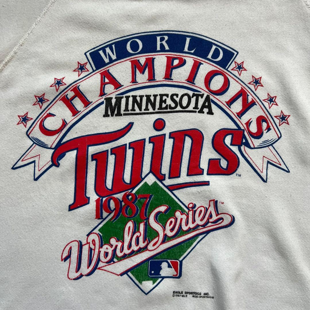 USA製！【Hanes】MLB ツインズ ワールドシリーズチャンピオン 1987