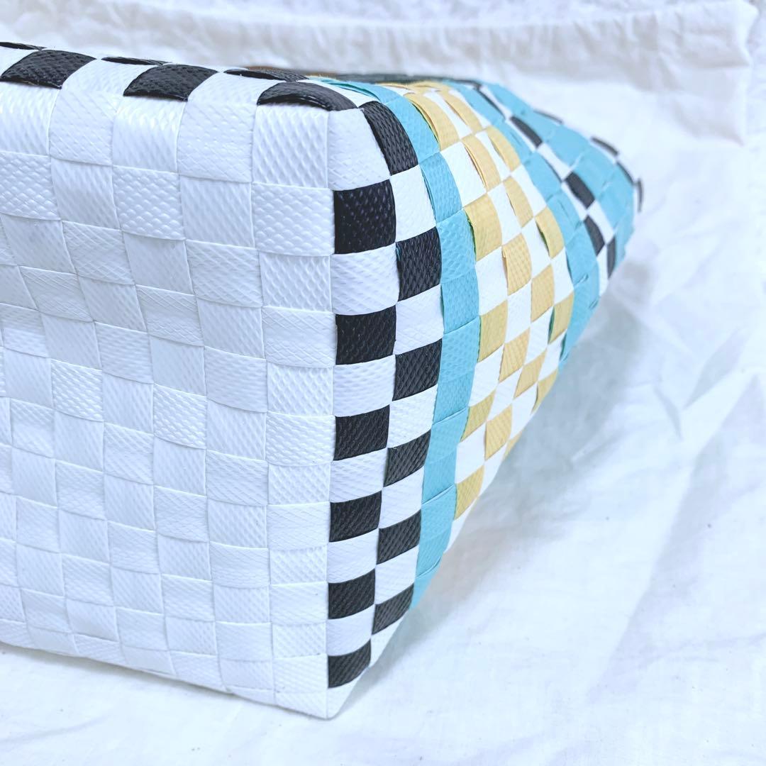 【AIKO】 MARNI フラワーマーケット 編み込み かごバッグ