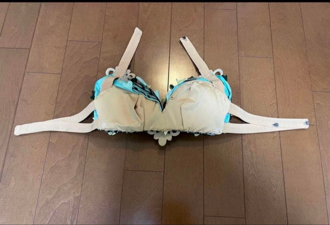 ベリーダンス 衣装 Sufel Boutique 黄 緑 花 マーメイド